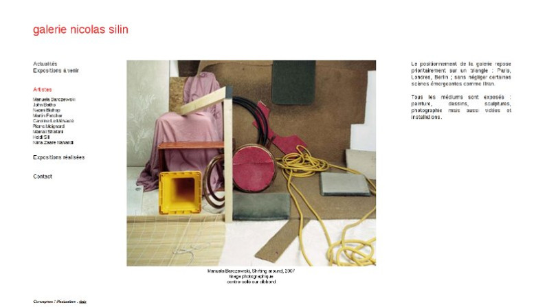 Galerie Nicolas Silin - Artistes
