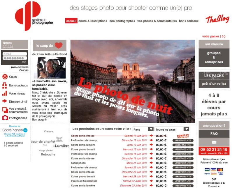 Graine de Photographe - Accueil - des stages photos pour shooter comme un(e) pro