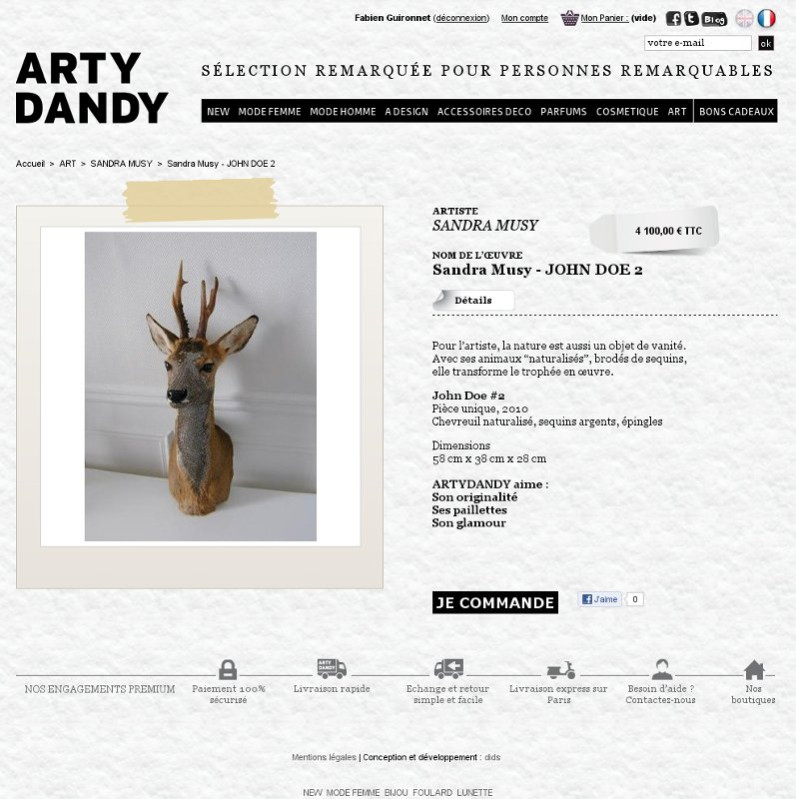 Arty Dandy - Arty Dandy - Galerie Store - Fiche produit