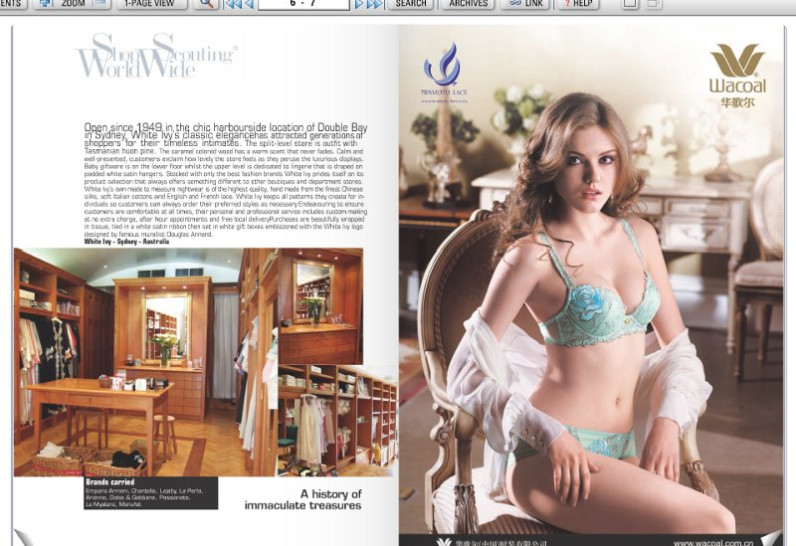 Exemple : la version digitale du magazine A Paris - Intima Asia