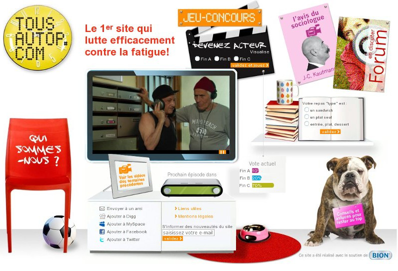 TousAuTop.com, jeux concours sponsorisé par BION - Accueil