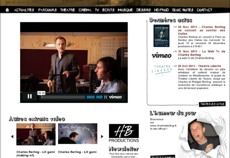 Charles Berling (site Officiel) - Charles Berling - site officiel - page d'accueil
