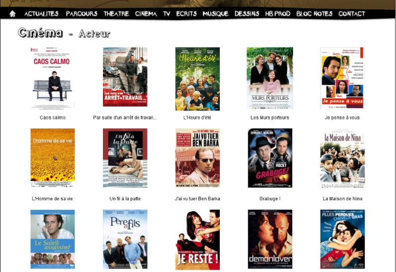 Charles Berling (site Officiel) - Charles Berling - site officiel - rubrique cinéma