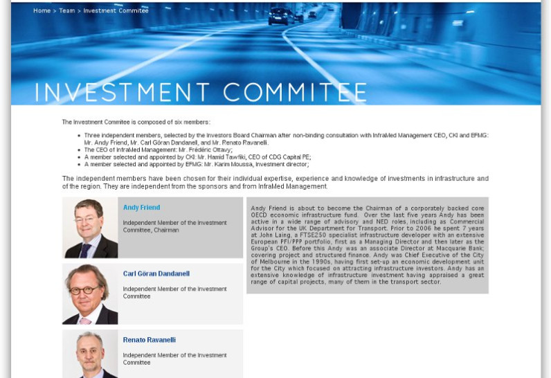 InfraMed - Investment Commity InfraMed