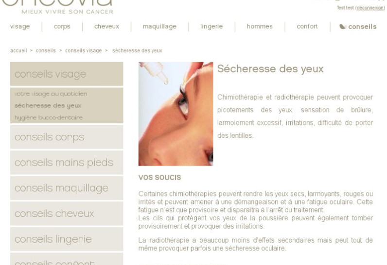 Oncovia - Oncovia - articles pour les malades atteints d'un cancer - page conseils
