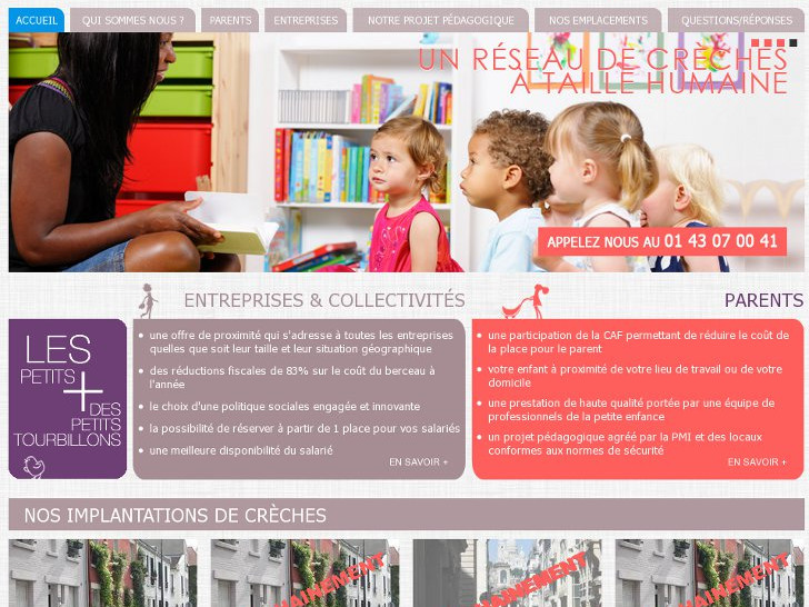 Les Petits Tourbillons - Petits Tourbillons - crèche - page d'accueil