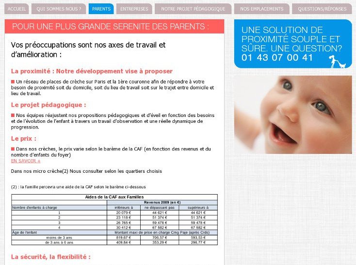 Les Petits Tourbillons - Petits Tourbillons - crèche - page parents