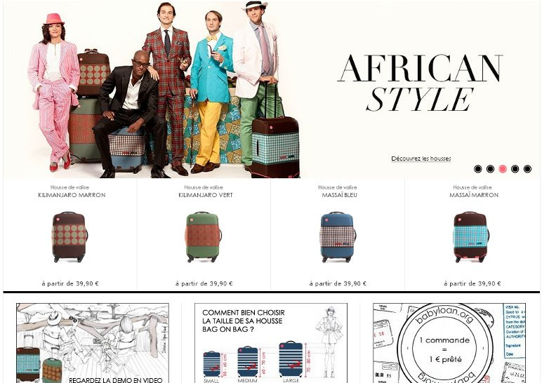 Dandy Nomad - Bag on Bag, la housse pour valises réutilisable - Page d'accueil