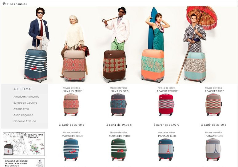 Dandy Nomad - Bag on Bag, la housse pour valises réutilisable - Page gamme de produits