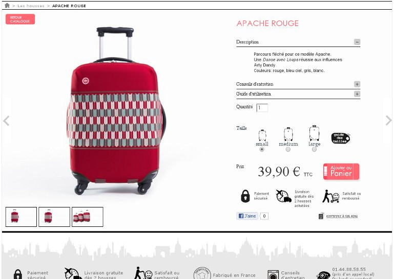Dandy Nomad - Bag on Bag, la housse pour valises réutilisable - Fiche produit