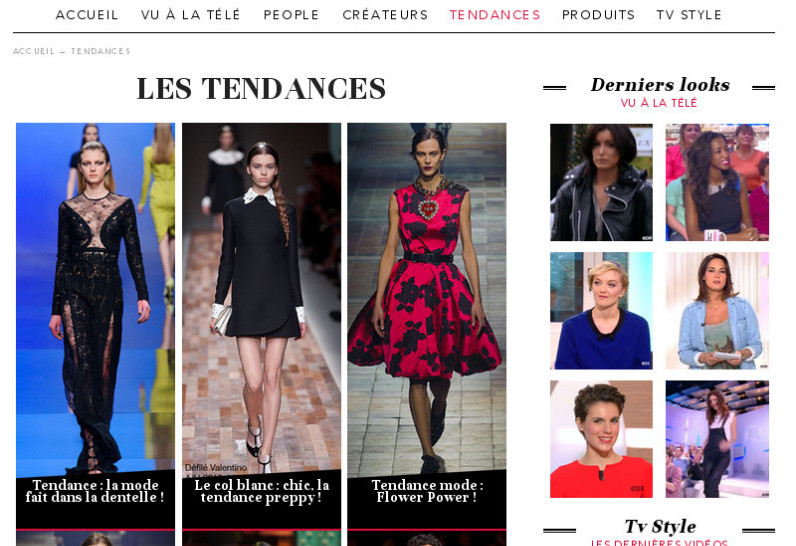 Télévision Style - Television style - le meilleur de la mode à la télé - tendances