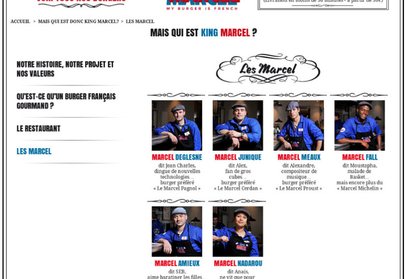 King Marcel - King Marcel - My Burger is French - L'Equipe