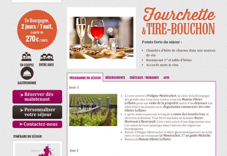 Vinotrip - Vinotrip - Créateur de séjours oenotouristiques - page séjour