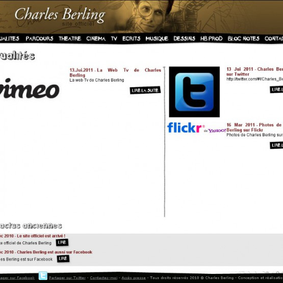 Charles Berling (site Officiel) - Charles Berling - site officiel - page des actualités